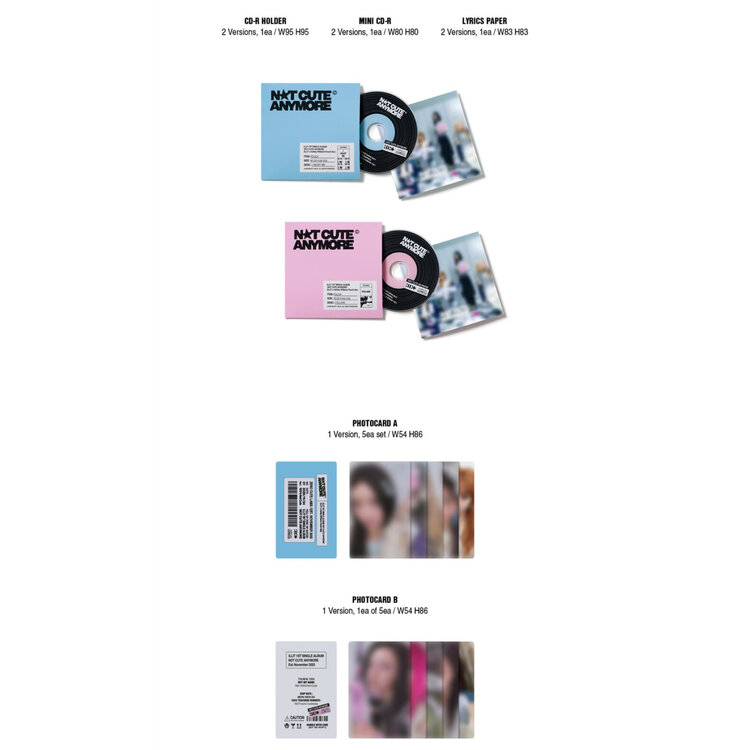 ILLIT (아일릿) - NOT CUTE ANYMORE - [ILLIT X ASHLEY WILLIAMS POUCH VER.] -  1ST SINGLE ALBUM