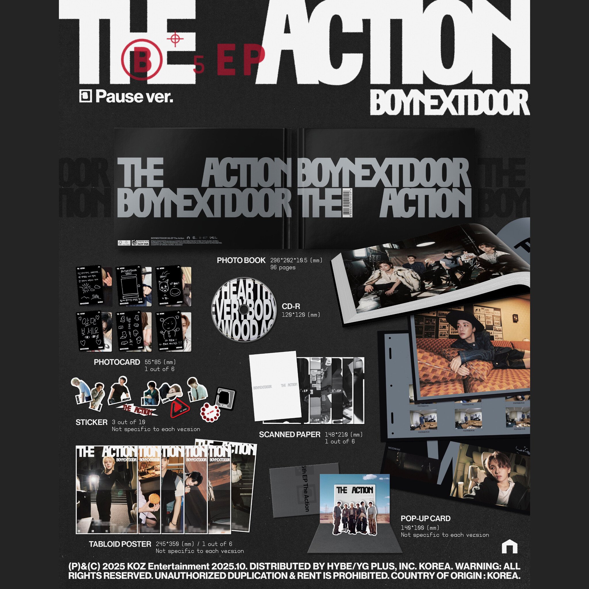BOYNEXTDOOR (보이넥스트도어) - THE ACTION - 5TH EP ALBUM - SUPER