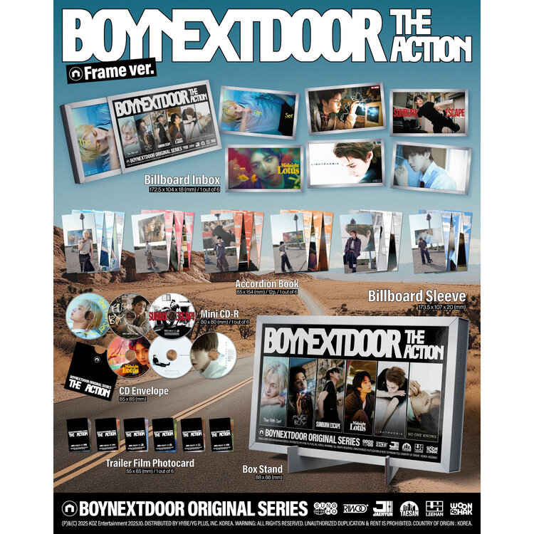 BOYNEXTDOOR (보이넥스트도어) - THE ACTION - 5TH EP ALBUM [FRAME VER.]