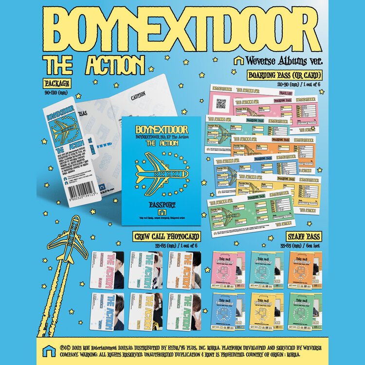 BOYNEXTDOOR (보이넥스트도어) - THE ACTION - 5TH EP ALBUM [WEVERSE VER.]