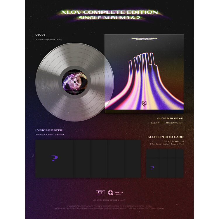 XLOV (엑스러브) - I WILL - SINGLE ALBUM [COMPLETE EDITION LP]