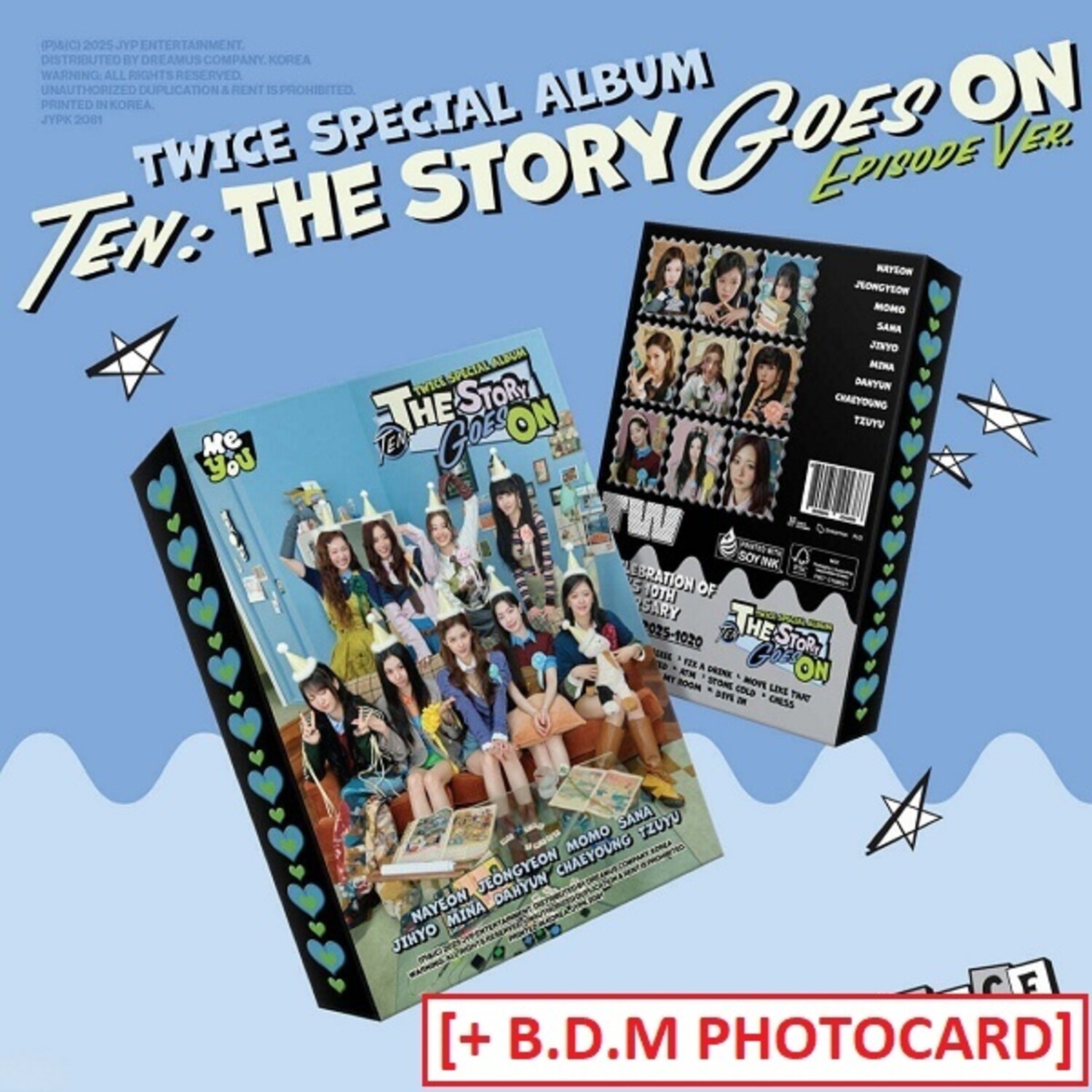 TWICE The story goes on BDM トレカ　2set18枚 TWICE The story goes on BDM トレカ 2set18枚 TWICE - TEN : THE