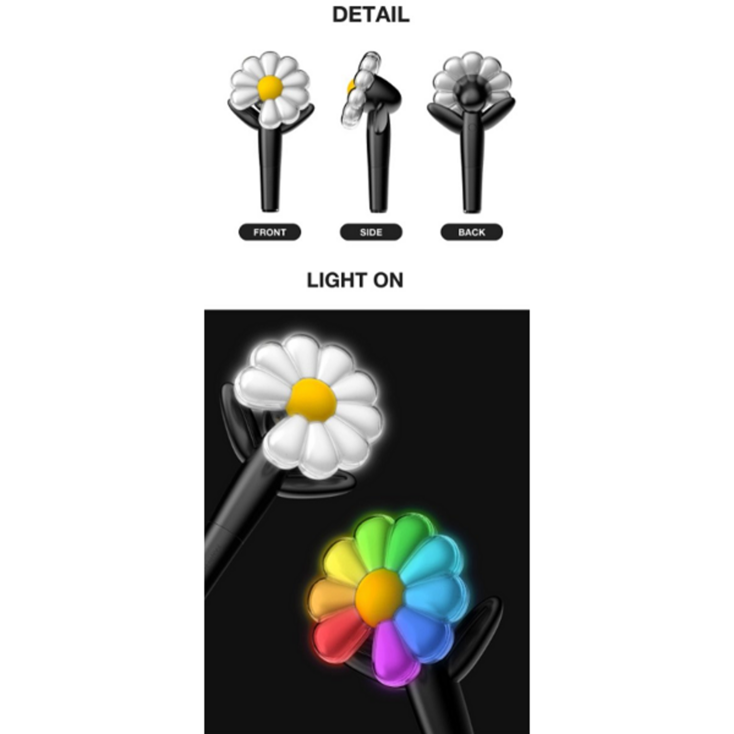G-DRAGON OFFICIAL LIGHTSTICK 2点セット Générique COSYPOSY G-DRAGON Official Light Stick + 1 Miniature