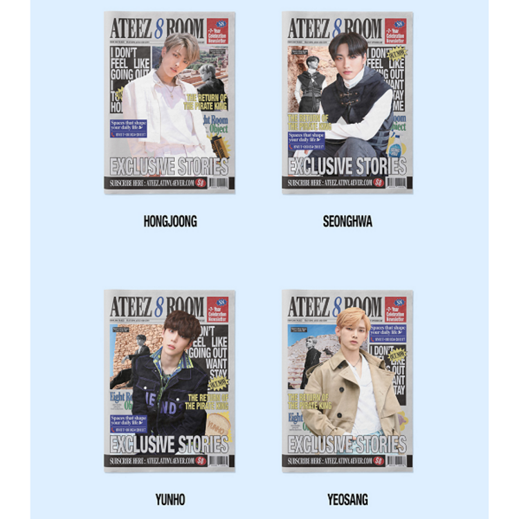 ATEEZ (에이티즈) - [POP-UP "8ROOM"] 7-YEAR CELEBRATION NEWSLETTER - OFFICIAL MD