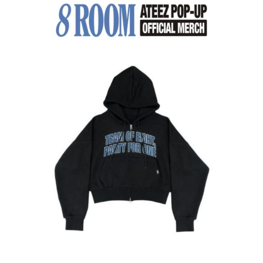 [PREORDER] ATEEZ (에이티즈) - [POP-UP "8ROOM"] CROP ZIP UP HOODIE - OFFICIAL MD