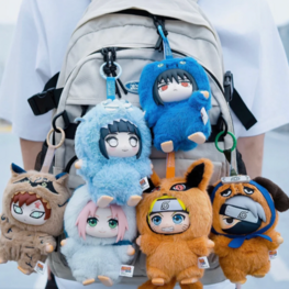 TOP TOY -  NARUTO SHIPPUDEN [BEAST PARTY SERIES] - PLUSH KEYCHAIN BLINDBOX