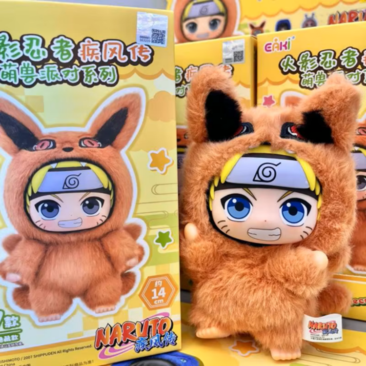TOP TOY -  NARUTO SHIPPUDEN [BEAST PARTY SERIES] - PLUSH KEYCHAIN BLINDBOX