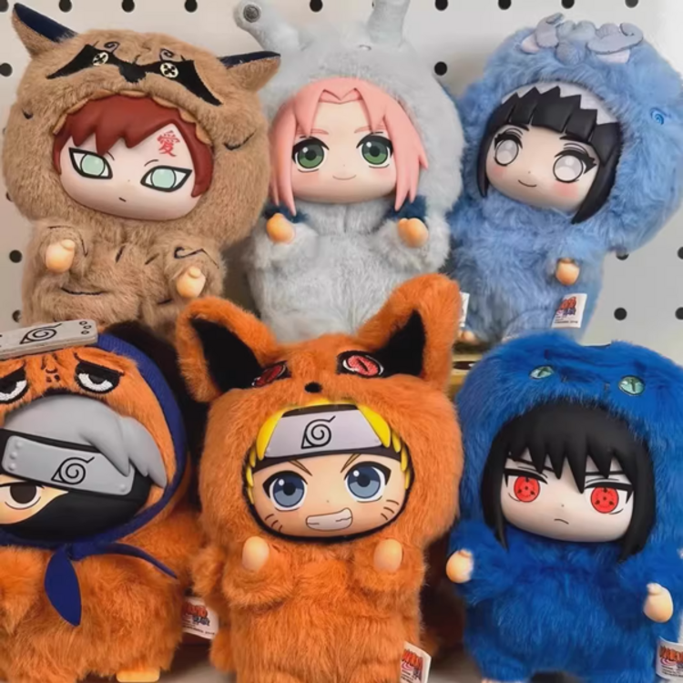 TOP TOY -  NARUTO SHIPPUDEN [BEAST PARTY SERIES] - PLUSH KEYCHAIN BLINDBOX
