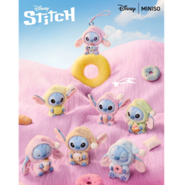 MINISO - STITCH [EAT SOMETHING BEFORE SLEEP] - BLINDBOX PLUSH KEYCHAIN