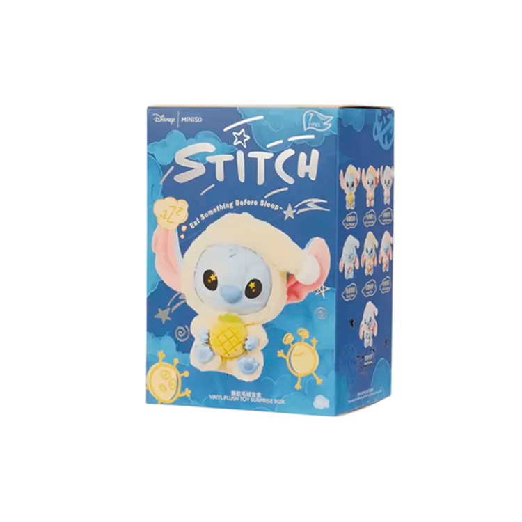 MINISO - STITCH [EAT SOMETHING BEFORE SLEEP] - BLINDBOX PLUSH KEYCHAIN