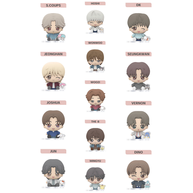 [PREORDER] SEVENTEEN (세븐틴) - SEVENTEEN X SANRIO CHARACTERS COLLAB : RANDOM FIGURE - OFFICIAL MD