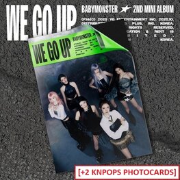 BABYMONSTER (베몬) - WE GO UP - [WE VER.] - 2ND MINI ALBUM + [2 KNPOPS PHOTOCARDS]