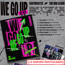 BABYMONSTER (베몬) - WE GO UP - [UP VER.] - 2ND MINI ALBUM + [2 KNPOPS PHOTOCARDS]