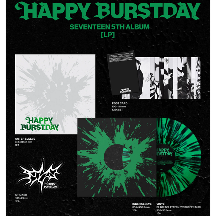 SEVENTEEN (세븐틴) - HAPPY BURSTDAY - 5TH ALBUM (LP)