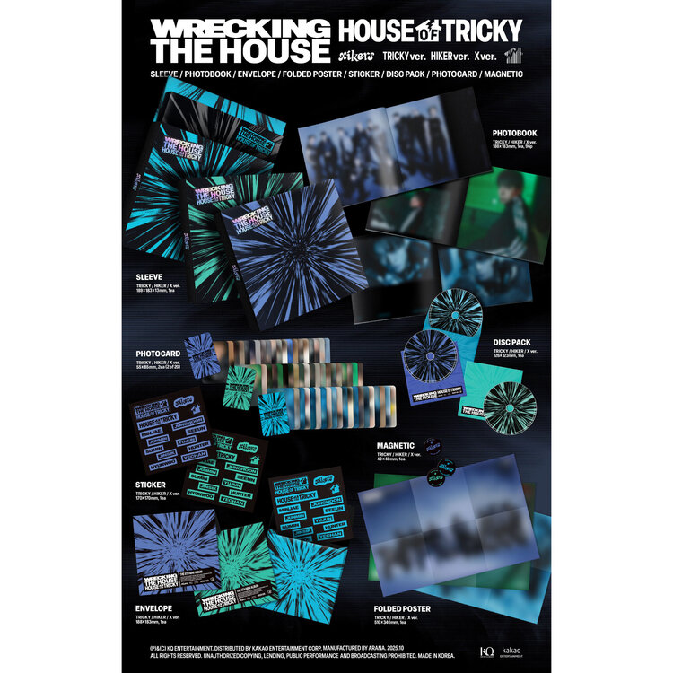 XIKERS (싸이커스) - HOUSE OF TRICKY : WRECKING THE HOUSE - 6TH MINI ALBUM