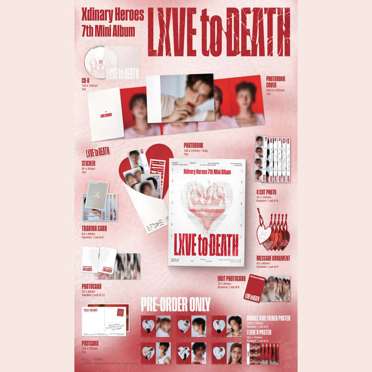 XDINARY HEROES (엑스디너리 히어로즈) - LXVE TO DEATH - [PHOTOBOOK VER.] - 7TH MINI ALBUM