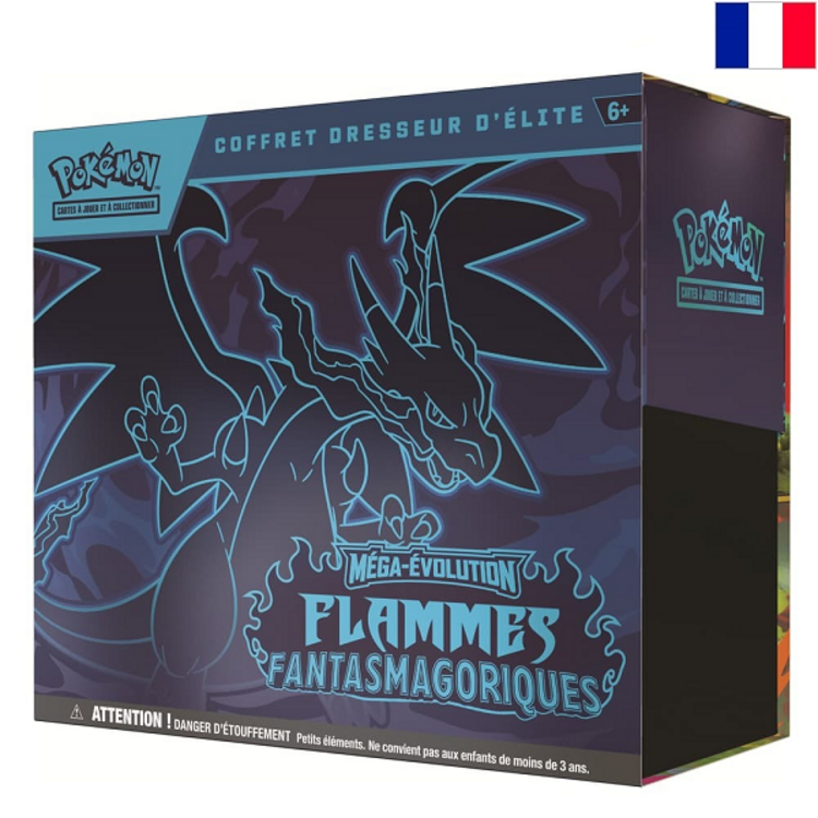 POKEMON TCG - COFFRET DRESSEUR D'ELITE "FLAMMES FANTASMAGORIQUES" [ME02] - EDITION FRANCAISE
