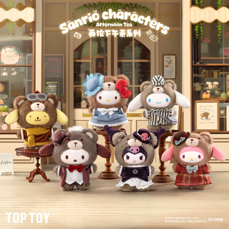 TOP TOY - SANRIO CHARACTERS [AFTERNOON TEA] - PLUSH DOLL KEYCHAIN BLINDBOX