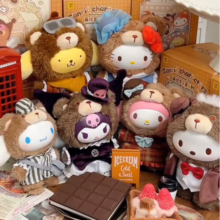 TOP TOY - SANRIO CHARACTERS [AFTERNOON TEA] - PLUSH DOLL KEYCHAIN BLINDBOX