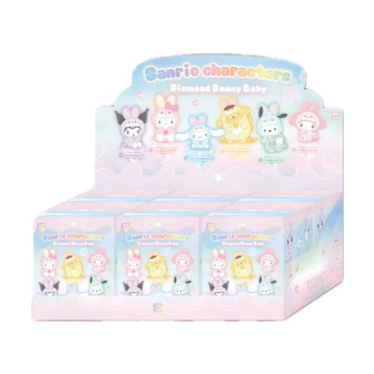 TOP TOY - SANRIO CHARACTERS [DIAMOND BUNNY BABY] - PLUSH DOLL KEYCHAIN BLINDBOX
