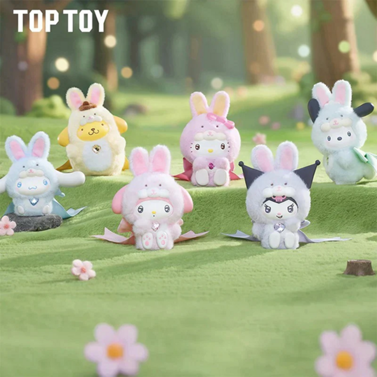 TOP TOY - SANRIO CHARACTERS [DIAMOND BUNNY BABY] - PLUSH DOLL KEYCHAIN BLINDBOX