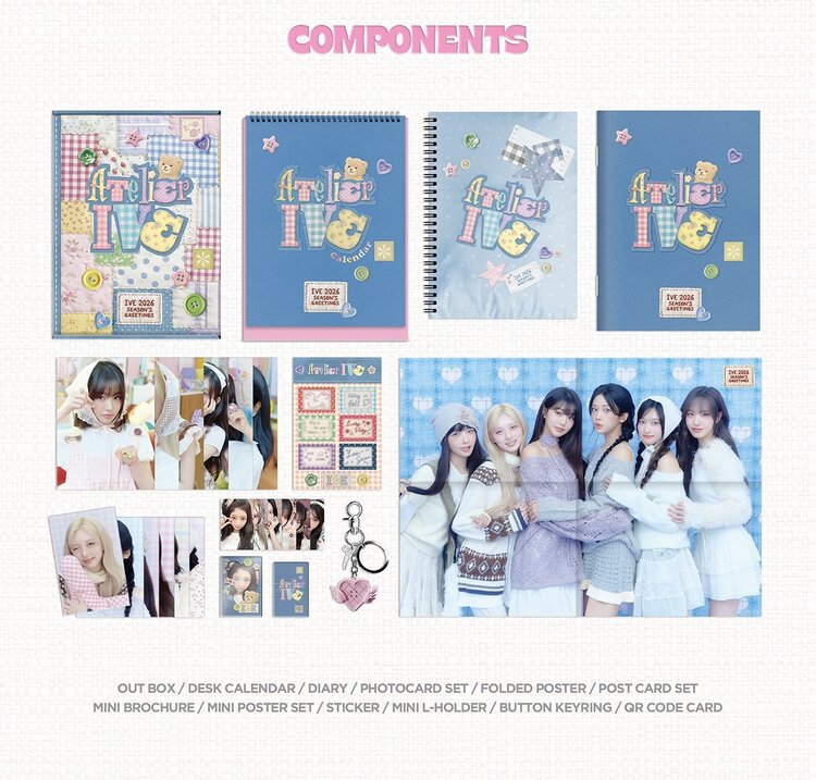 [PREORDER] IVE (아이브) - 2026 SEASON'S GREETINGS - [DESK CALENDAR] PACKAGE