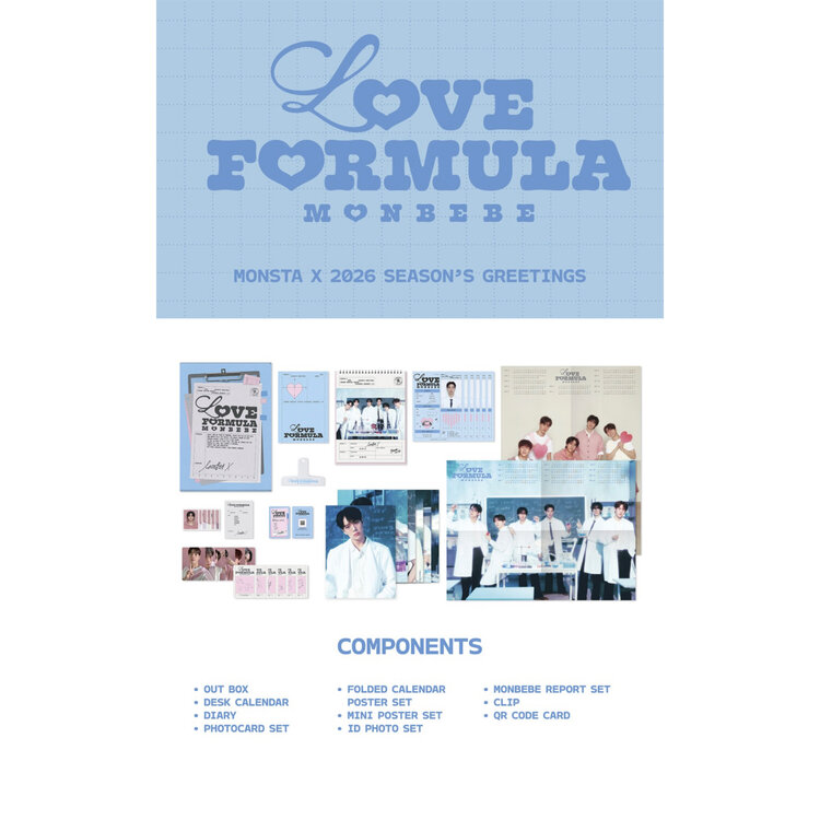 [PREORDER] MONSTA X (몬스타엑스) - 2026 SEASON'S GREETINGS - [DESK CALENDAR] PACKAGE