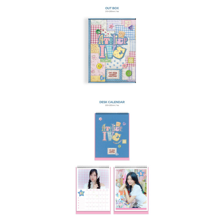 [PREORDER] IVE (아이브) - 2026 SEASON'S GREETINGS - [DESK CALENDAR] PACKAGE