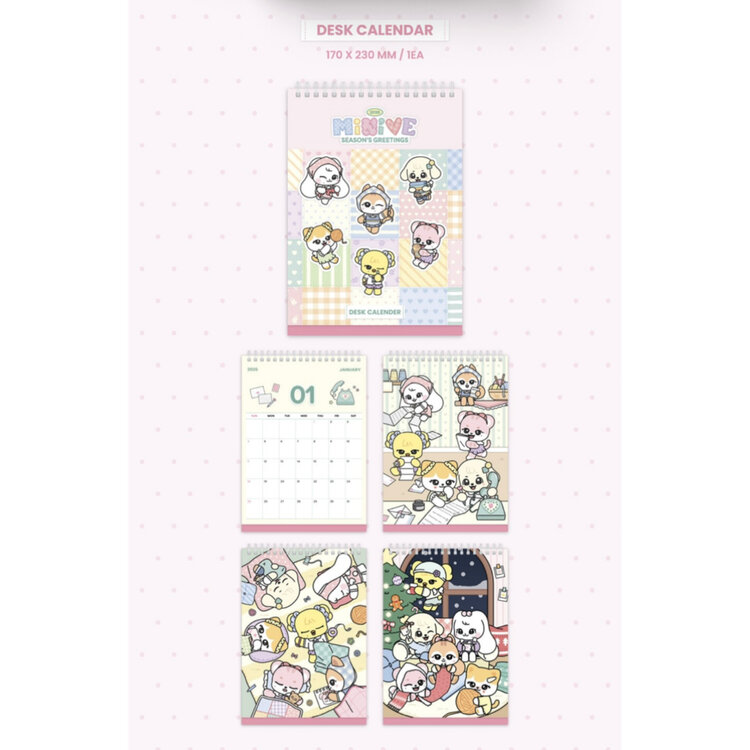 [PREORDER] MINIVE [IVE] (아이브) - 2026 SEASON'S GREETINGS - [DESK CALENDAR] PACKAGE