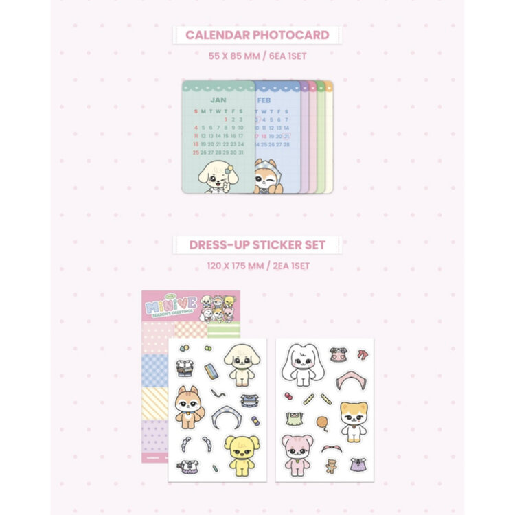 [PREORDER] MINIVE [IVE] (아이브) - 2026 SEASON'S GREETINGS - [DESK CALENDAR] PACKAGE