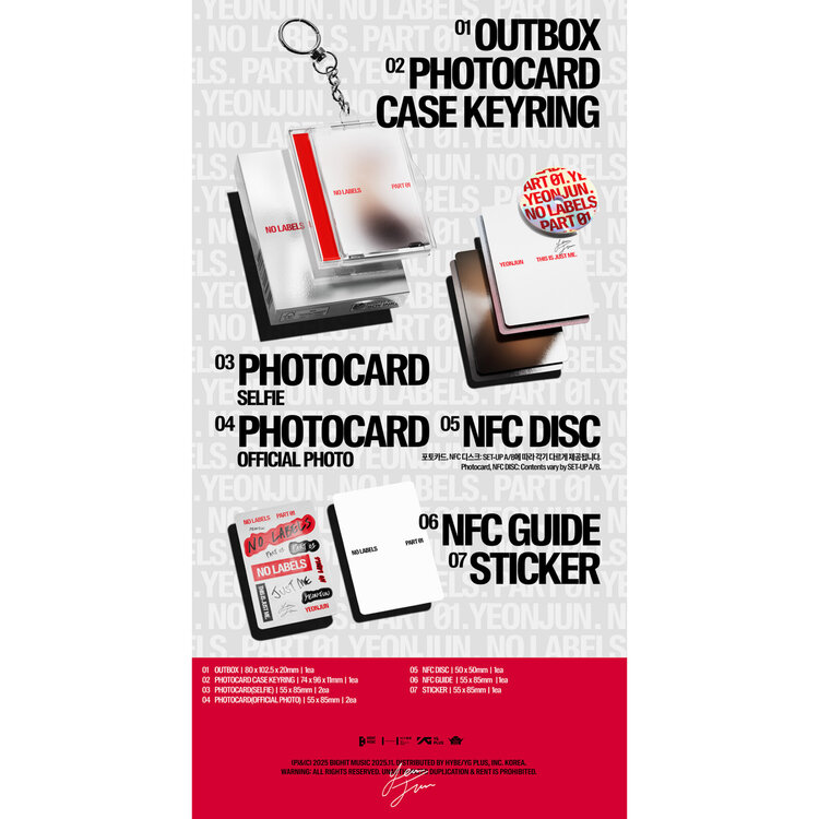 YEONJUN (연준) [TXT] - NO LABELS PART 01 - [PHOTOCARD CASE VER.] - 1ST MINI ALBUM