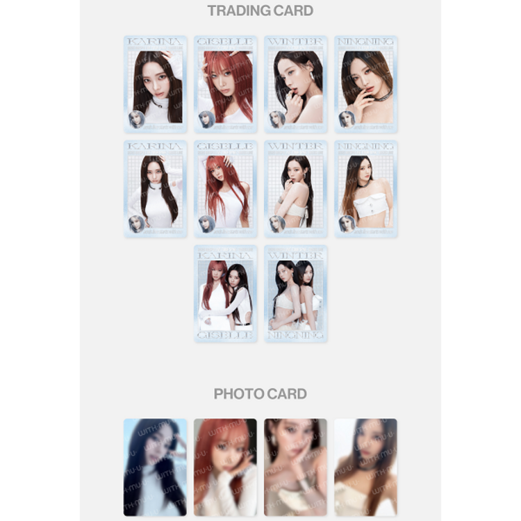 AESPA (에스파) - 2025 LIVE TOUR [SYNK : AEXIS LINE] RANDOM TRADING CARD (X VER.) - OFFICIAL MD