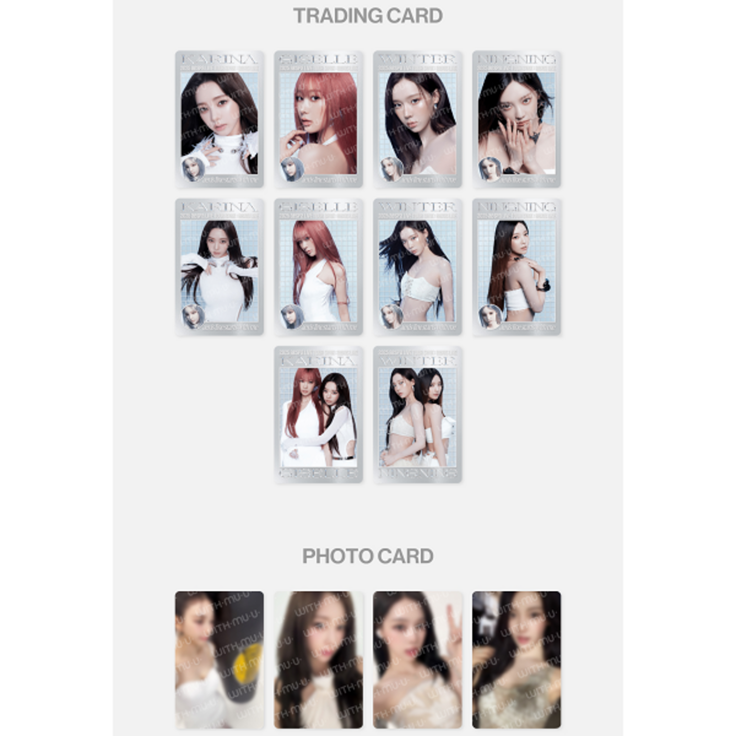 AESPA 2025 LIVE TOUR [SYNK : AEXIS LINE] RANDOM TRADING CARD (Y