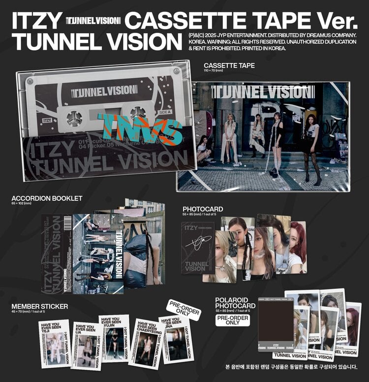 ITZY (있지) - TUNNEL VISION - [CASSETTE TAPE VER.] - 11TH MINI ALBUM