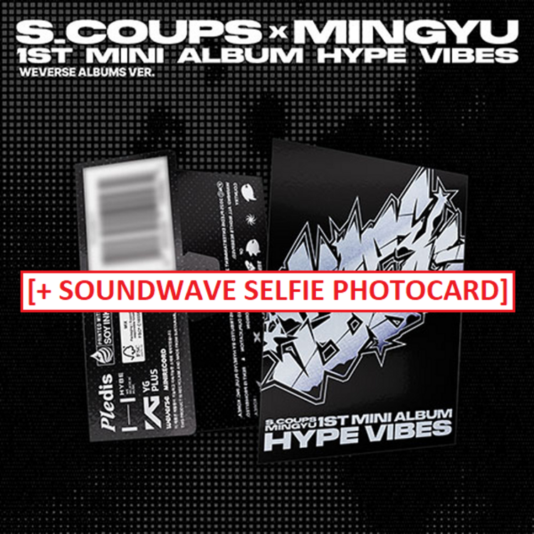 S.COUPS X MINGYU [SEVENTEEN] - HYPE VIBES - [WEVERSE ALBUM] - 1ST MINI ALBUM + [SOUNDWAVE PHOTOCARD]
