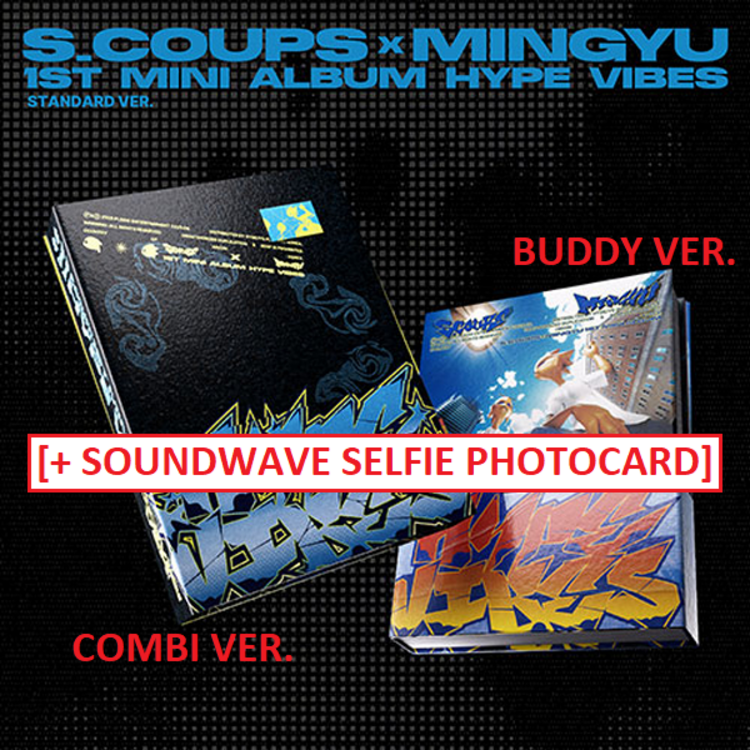 S.COUPS X MINGYU [SEVENTEEN] - HYPE VIBES - 1ST MINI ALBUM + [SOUNDWAVE PHOTOCARD]