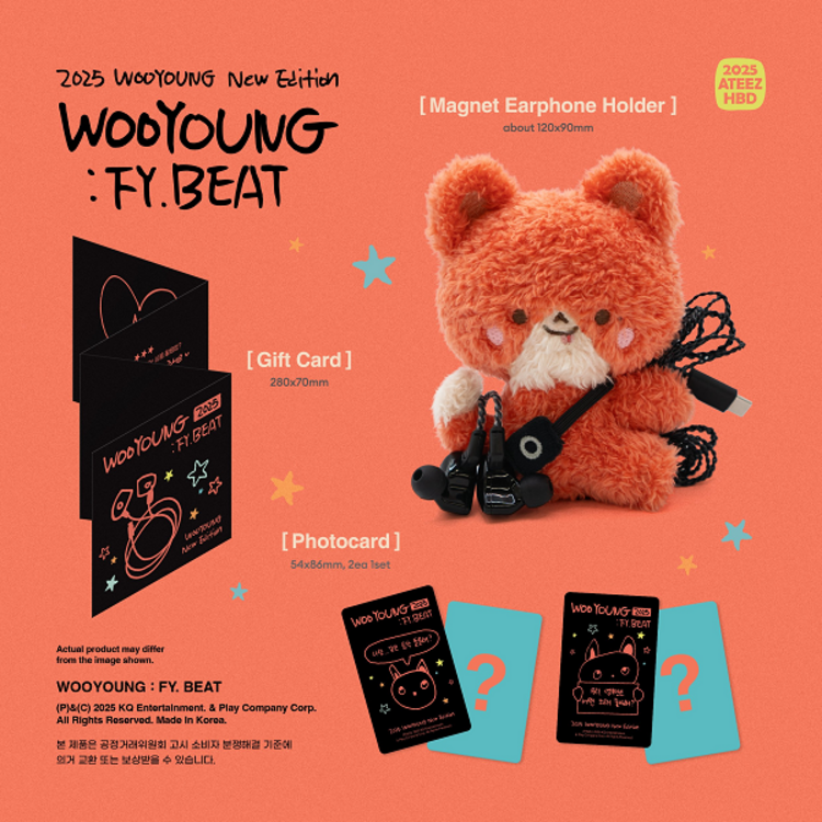 [PREORDER] ATEEZ (에이티즈) - WOOYOUNG : FY.BEAT - [2025 ATEEZ HBD] OFFICIAL MD