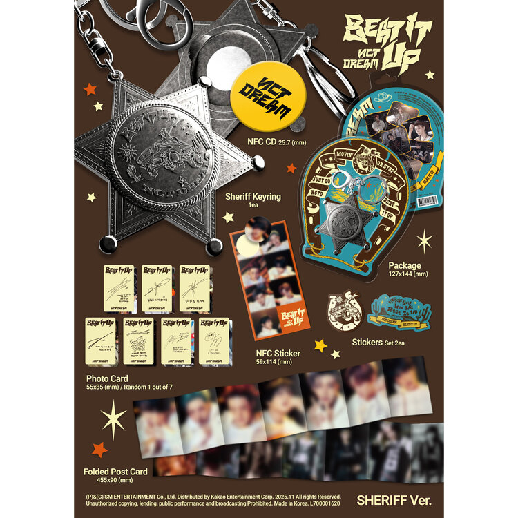 NCT DREAM (엔시티 드림) - BEAT IT UP - [SHERIFF VER.] - 6TH MINI ALBUM