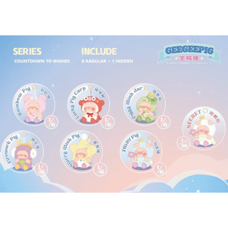 RONGCREATOR - GEEGEEPIG [COUNTDOWN TO WISHES] - KEYCHAIN PLUSH BLINDBOX
