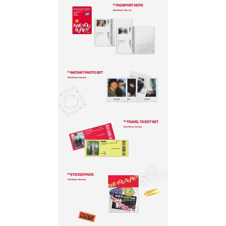 [PREORDER] JIMIN X JUNGKOOK [BTS] - "ARE YOU SURE?! SEASON 2" - [PHOTOBOOK + DIGITAL CODE SET] PACKAGE