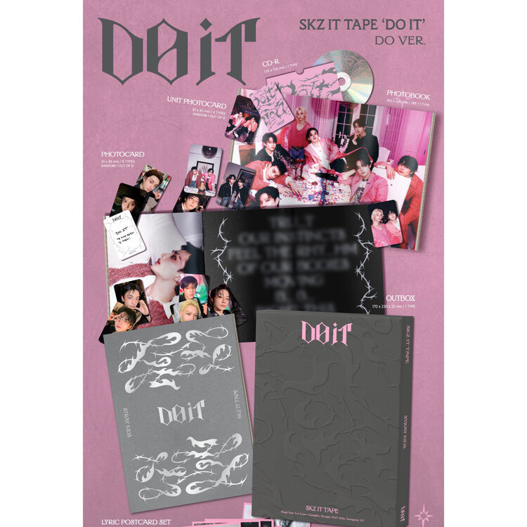 STRAY KIDS (스트레이 키즈) - SKZ IT TAPE "DO IT" - [LIMITED / "DO" VER.] - SPECIAL ALBUM + [JYP FANS PHOTOCARD]