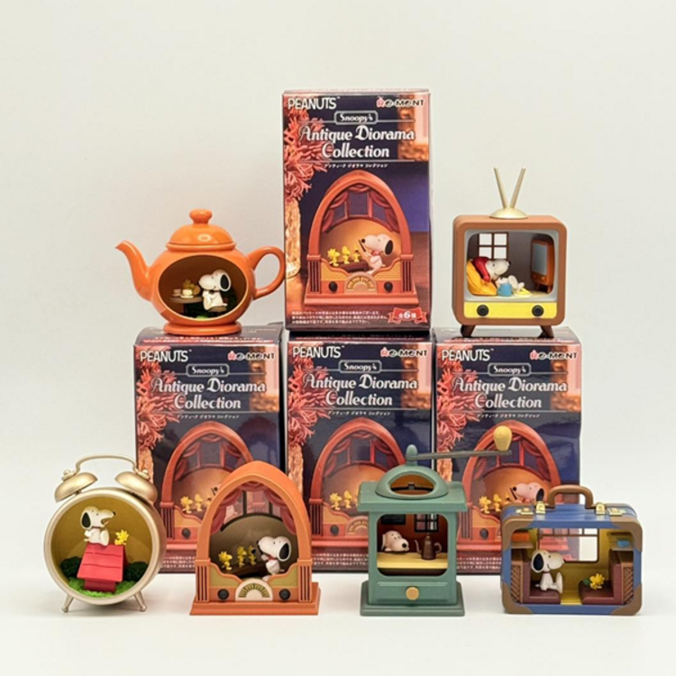 RE-MENT RE-MENT  - PEANUTS SNOOPY [ANTIQUE DIORAMA COLLECTION] - BLINDBOX MINI FIGURE