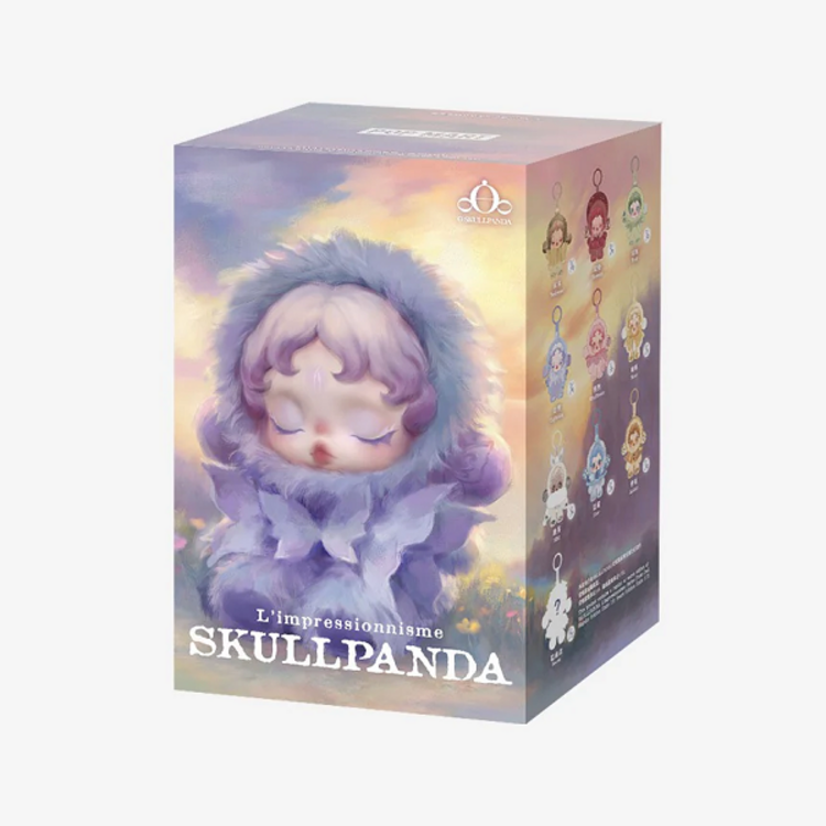POP MART POP MART - SKULLPANDA  [L'IMPRESSIONNISME SERIES] - BLINDBOX PLUSH KEYCHAIN
