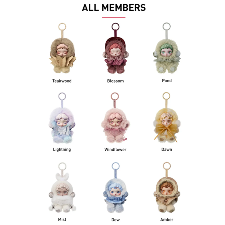 POP MART POP MART - SKULLPANDA  [L'IMPRESSIONNISME SERIES] - BLINDBOX PLUSH KEYCHAIN