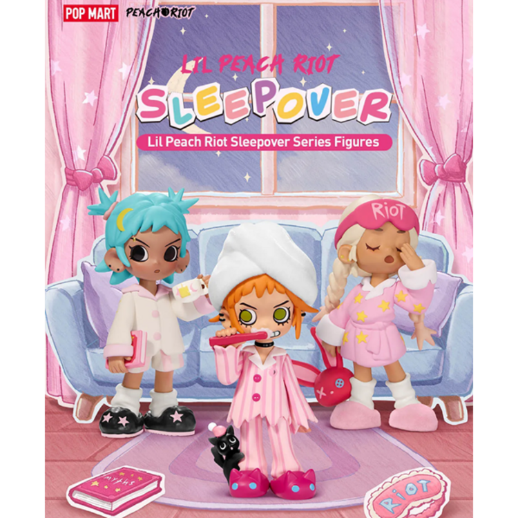 POP MART POP MART - LIL PEACH RIOT  [SLEEPOVER SERIES] - BLINDBOX MINI FIGURE