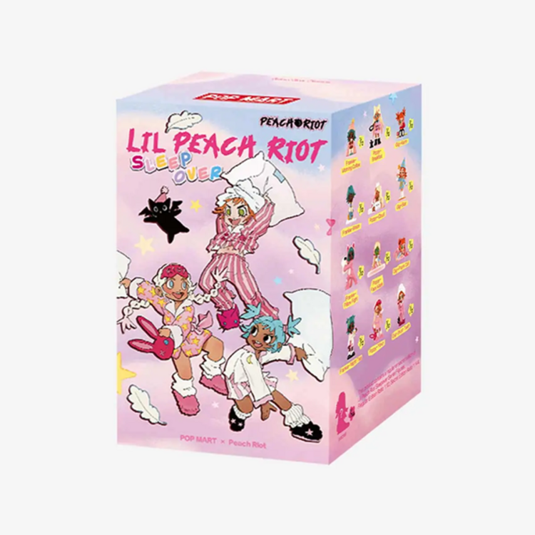 POP MART POP MART - LIL PEACH RIOT  [SLEEPOVER SERIES] - BLINDBOX MINI FIGURE