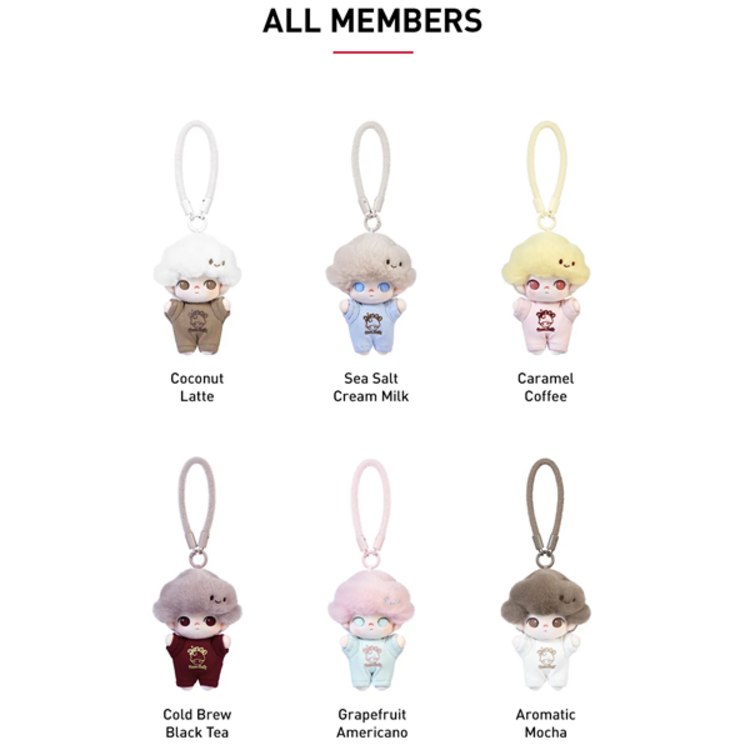 POP MART POP MART - DIMOO [CRUSH ON COFFEE SERIES] - PLUSH KEYCHAIN BLINDBOX