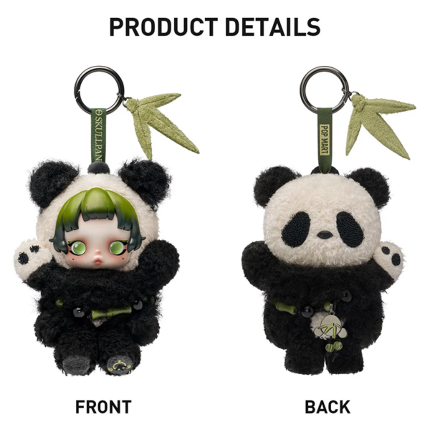 POP MART - SKULLPANDA [LAZY PANDA] - PLUSH DOLL PENDANT - SUPER