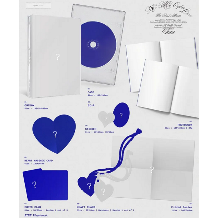 [PREORDER] CHUU (츄) - XO, MY CYBERLOVE - [CYBER VER.] - 1ST ALBUM