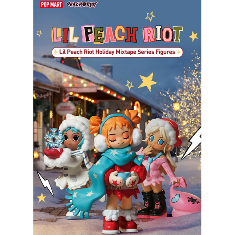 POP MART POP MART - LIL PEACH RIOT  [HOLIDAY MIXTAPE SERIES] - BLINDBOX MINI FIGURE